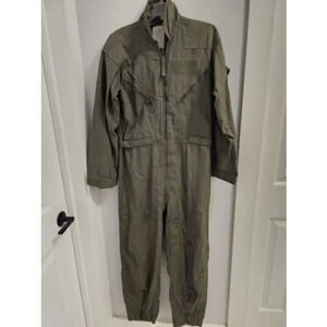 USAF Coveralls Flyers Fire Resistant Summer Men 40 Regular  Sage Green CWU-27/P